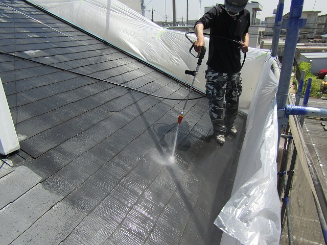 屋根の洗浄