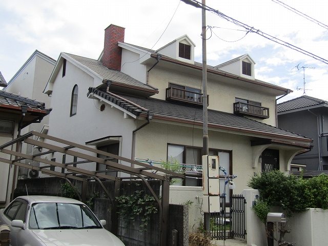 屋根外壁塗装　施工前