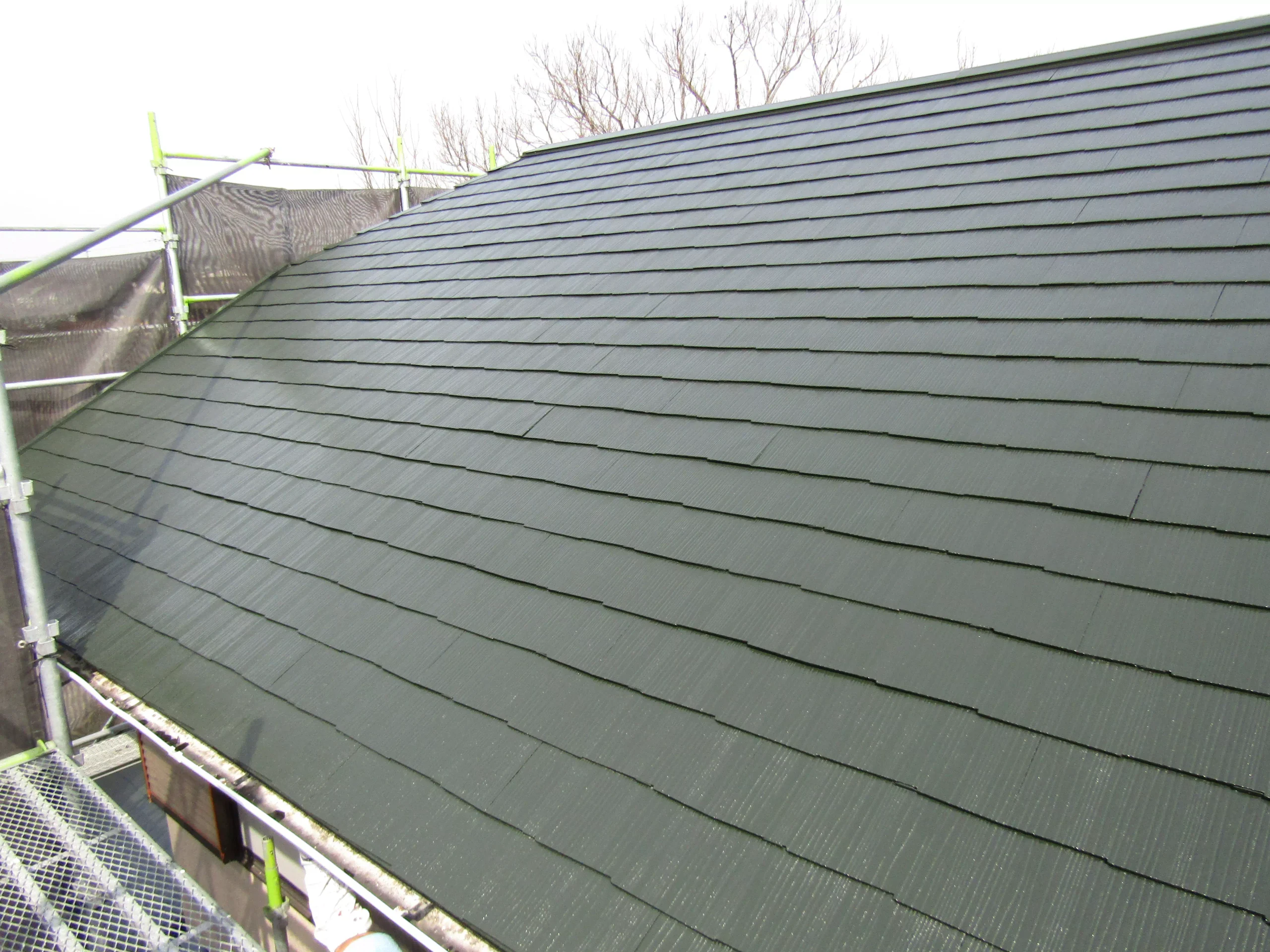 屋根の塗装完成