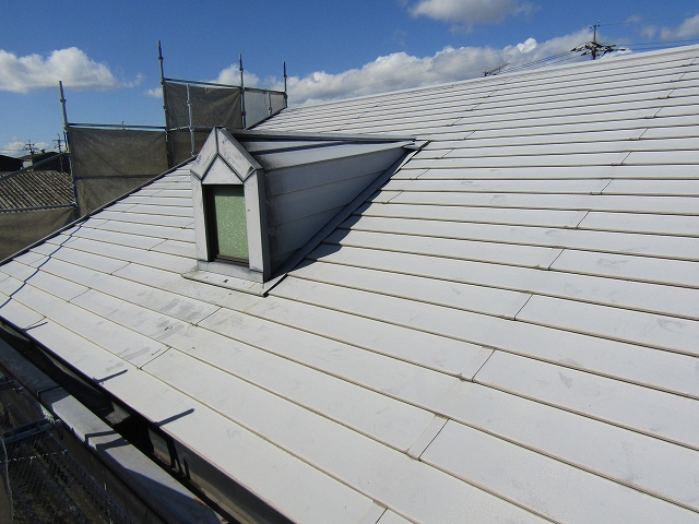 板金屋根の塗装前