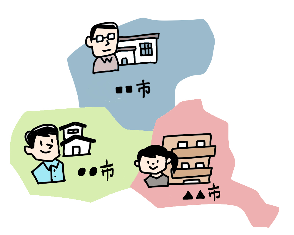 補助金　自治体によってちがう