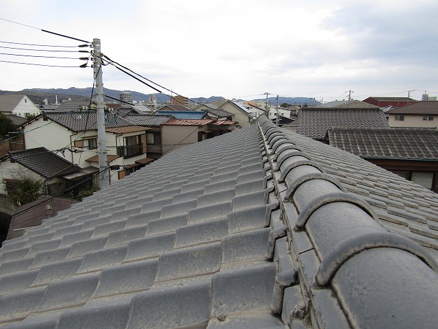 屋根の葺き替え前