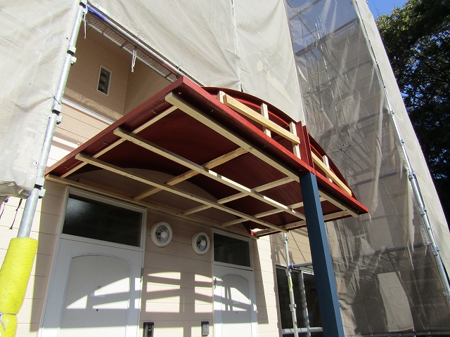 ひさしの修繕