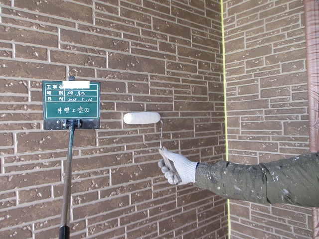 外壁クリアー塗装