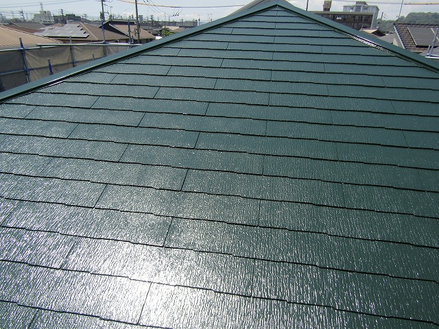 屋根塗装完成