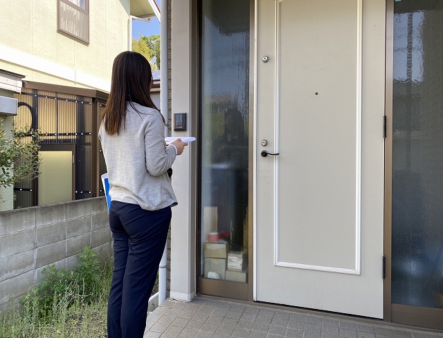 近隣の方へあいさつに