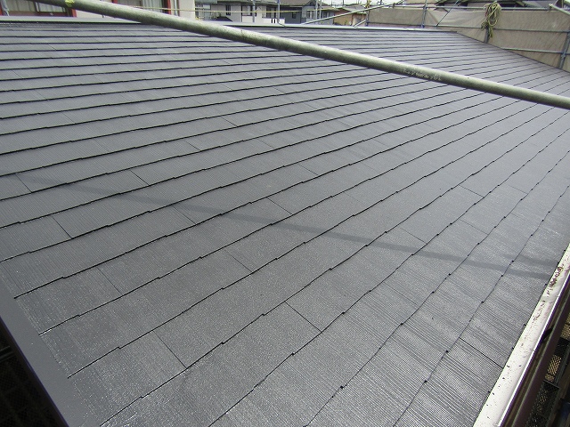 屋根の塗装完成