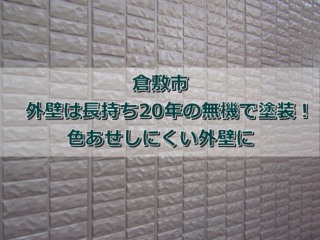 無機塗料で塗装した外壁