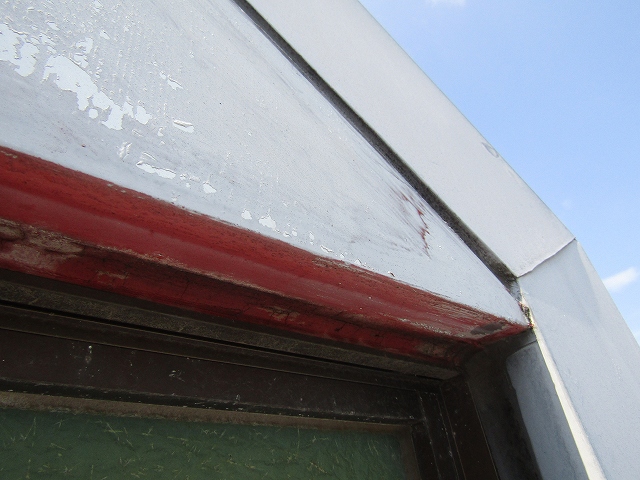 屋根のドーマー部分からも雨漏り