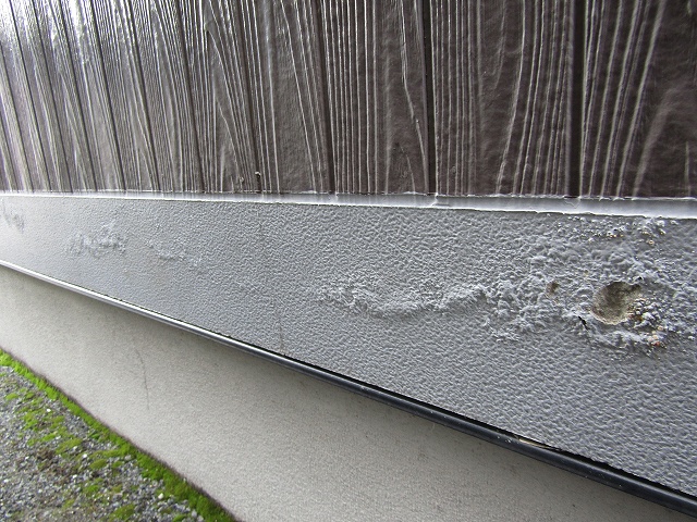 塗膜の剥がれ
