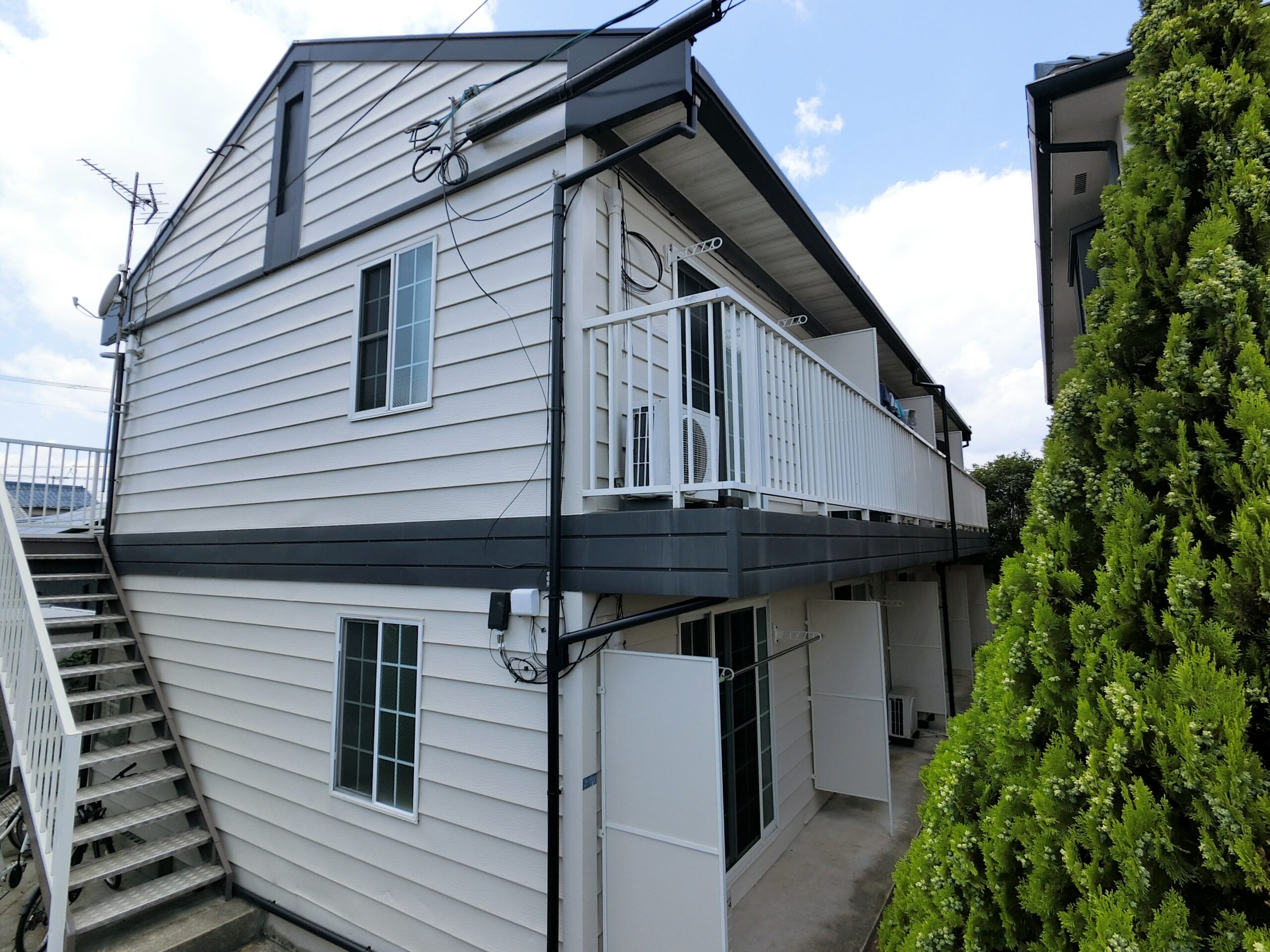 アパートの塗装完成