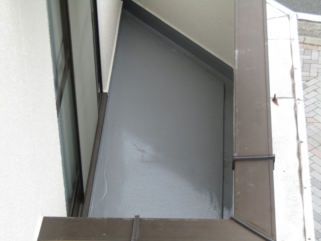 バルコニーウレタン防水完成