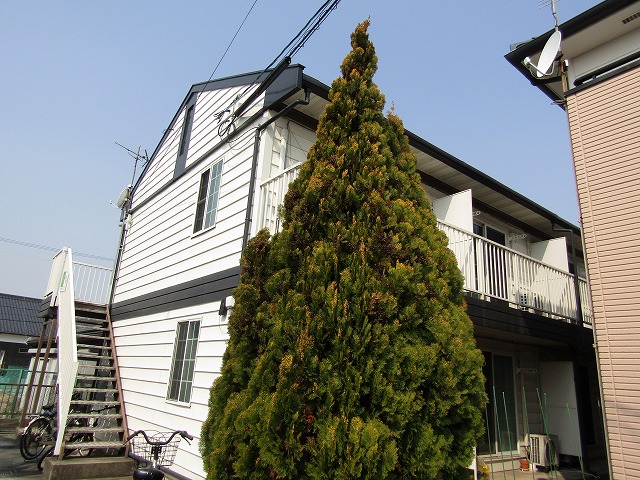 塗装前のアパート