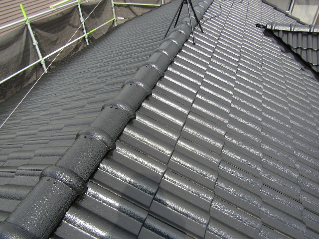 モニエル瓦塗装完成