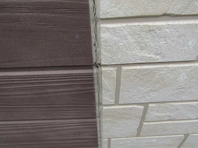 シーリングが切れている