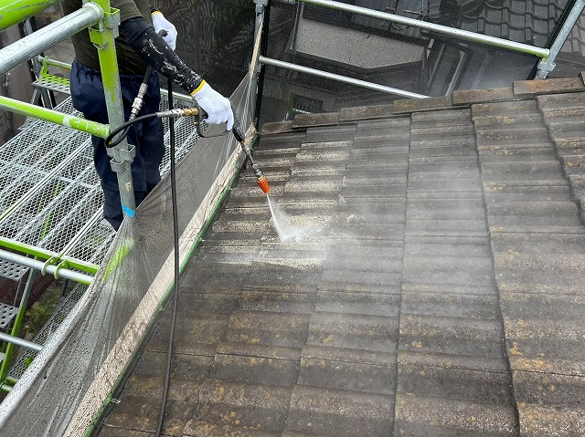 モニエル瓦の洗浄