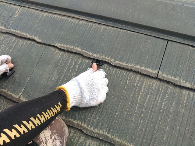 タスペーサーの設置