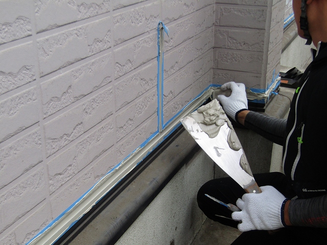 コーキングの打ち替え