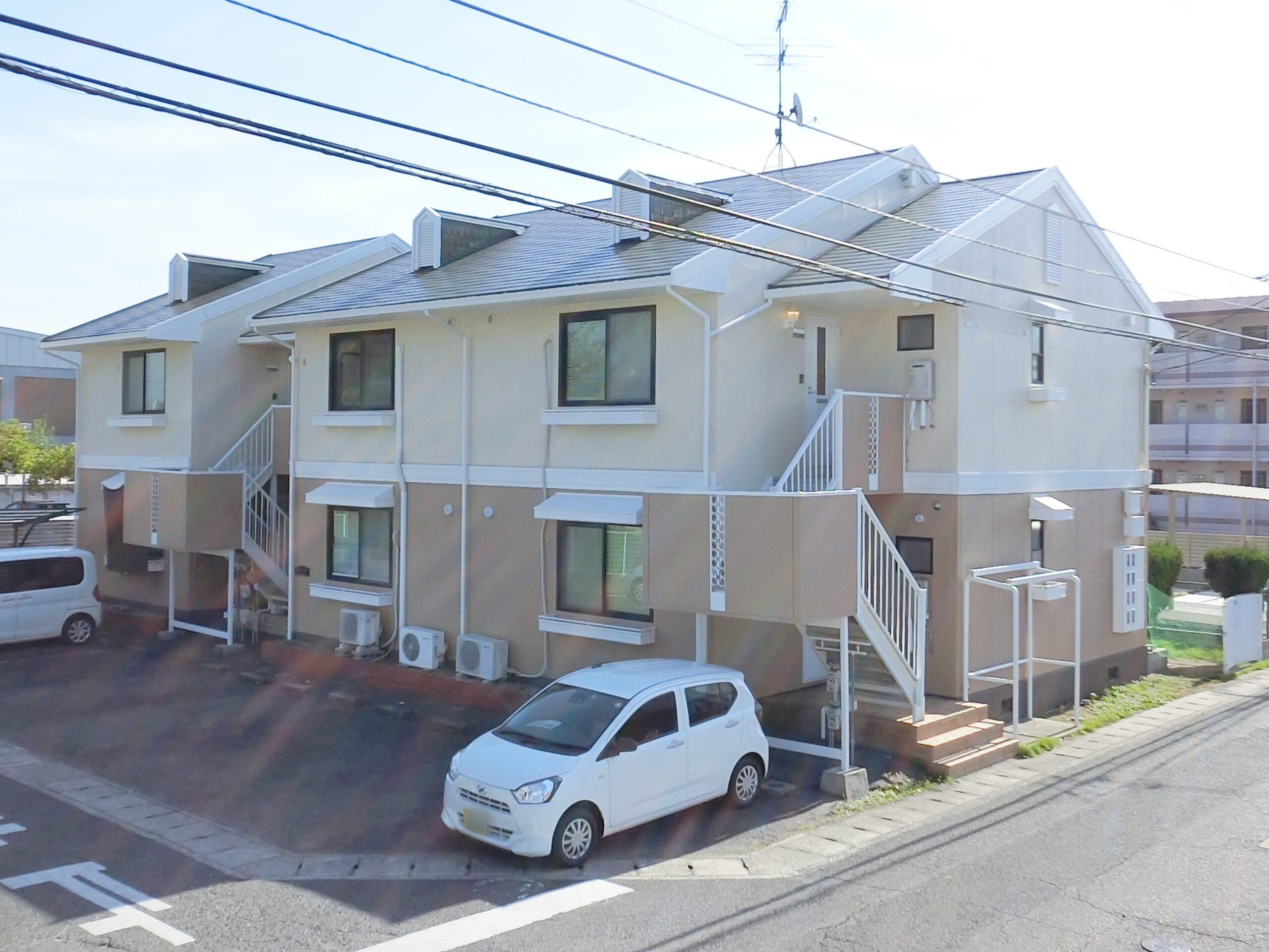 岡山市アパート塗装完成