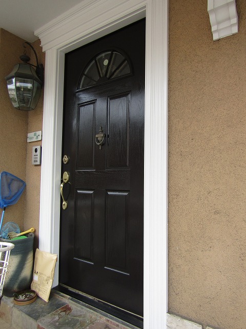 玄関ドア塗装完成