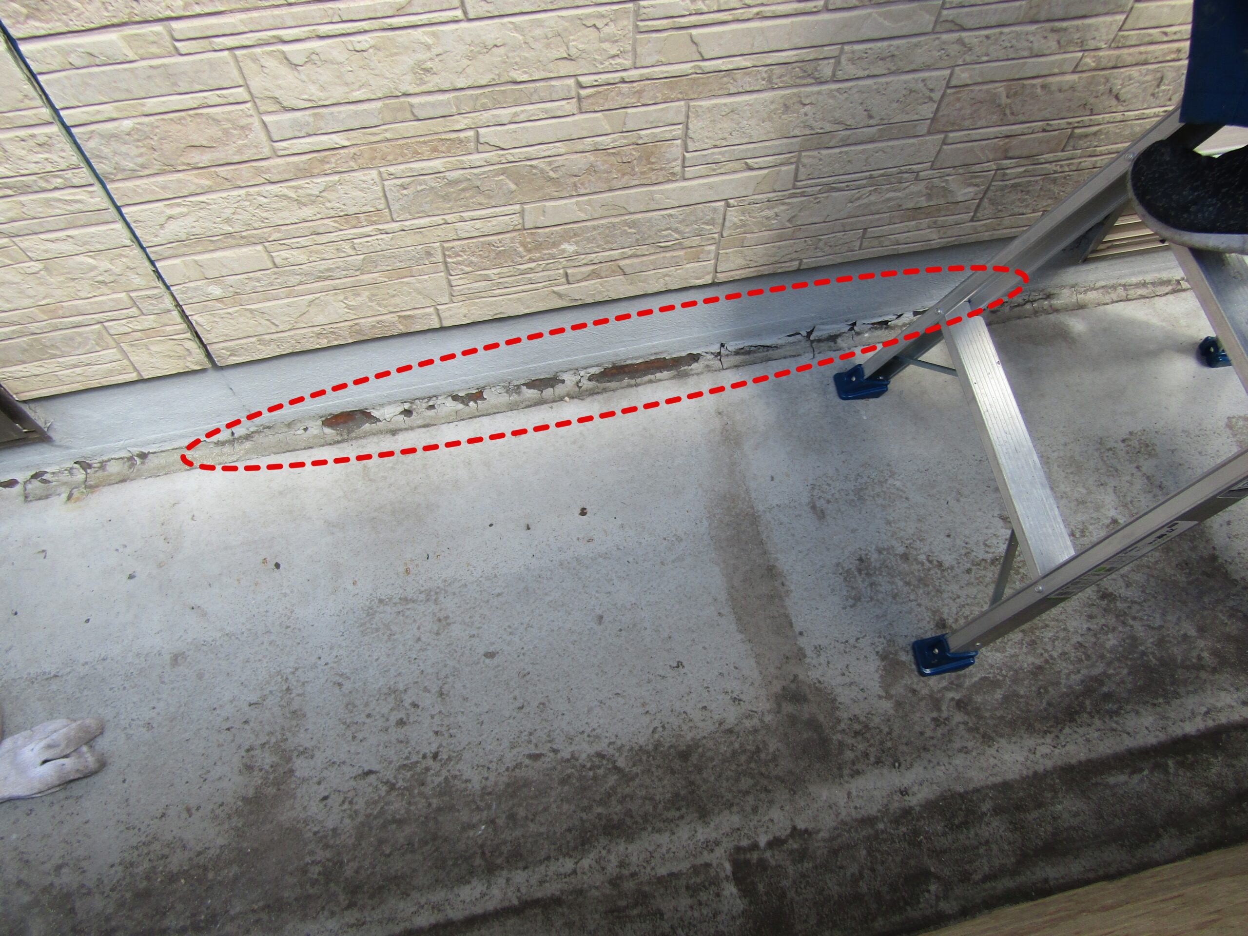 バルコニーの劣化