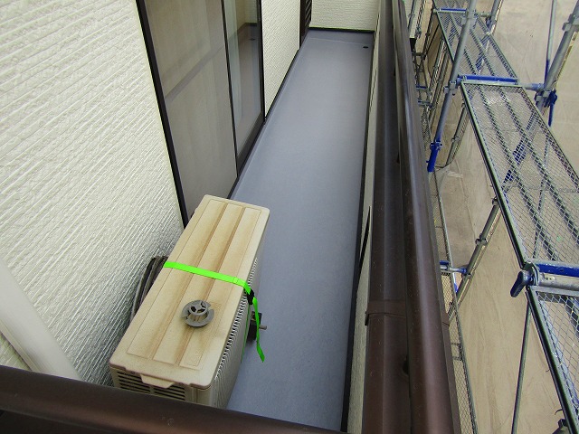 バルコニー防水工事完成