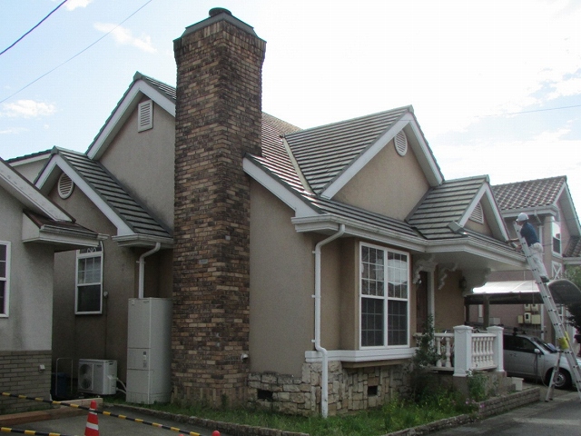 屋根塗装施工前