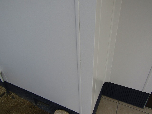 凹凸のない外壁