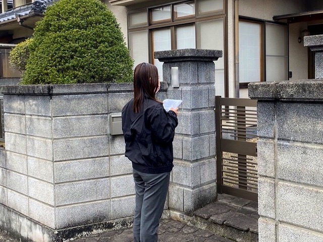 近隣の方へあいさつ