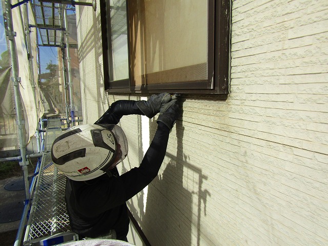 コーキング撤去