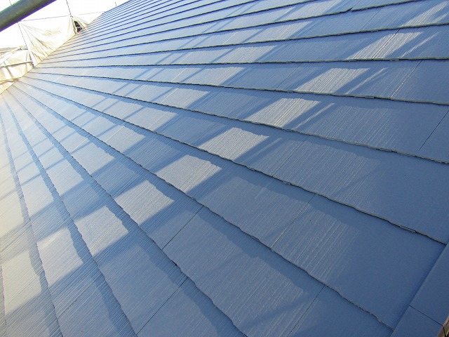 屋根の塗装完成