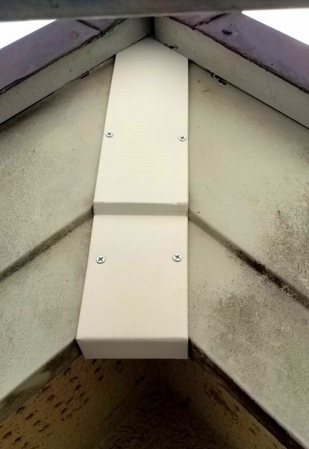 破風の板金修繕