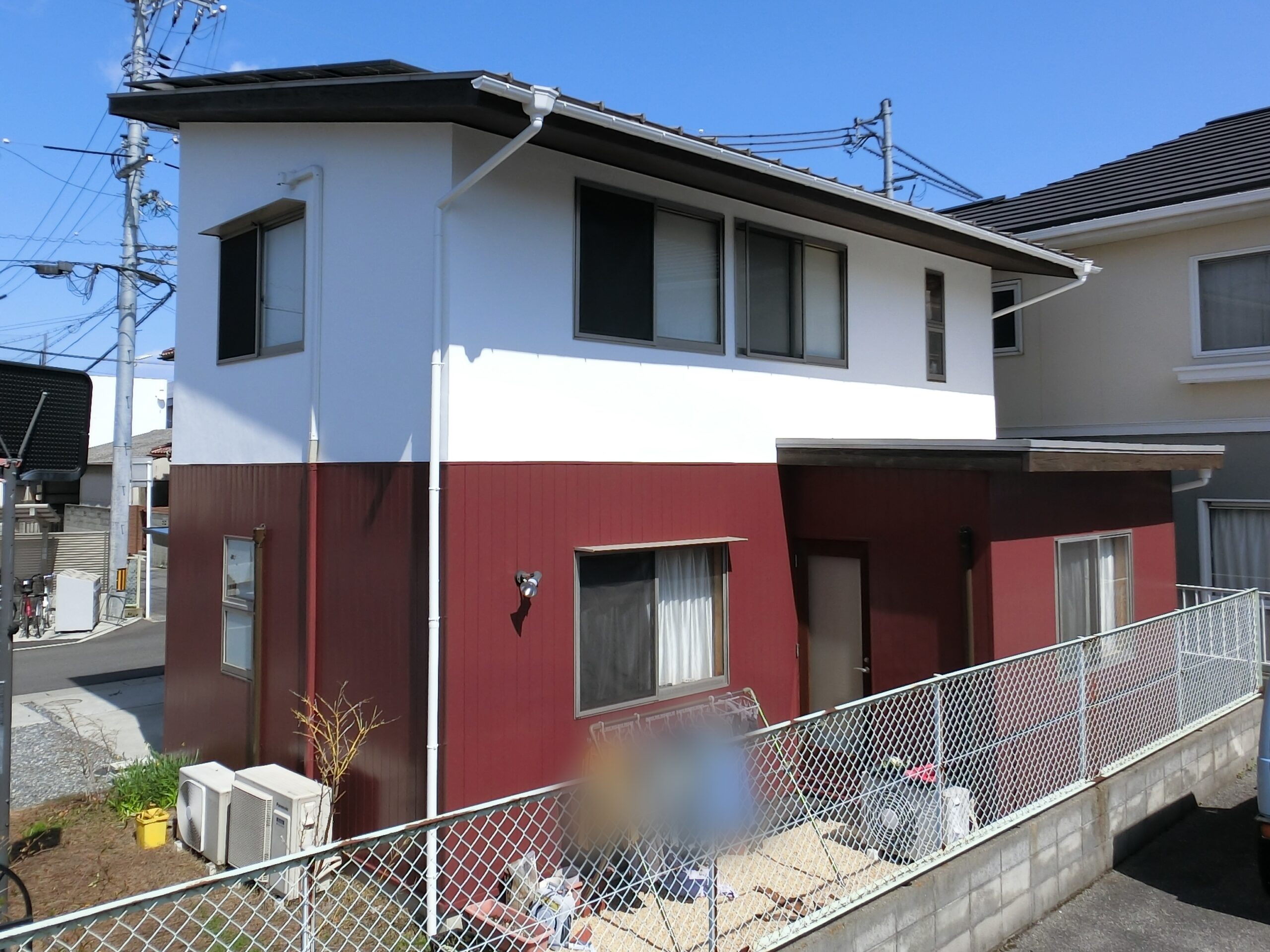 赤色のお家完成