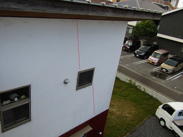 漆喰のひび割れ