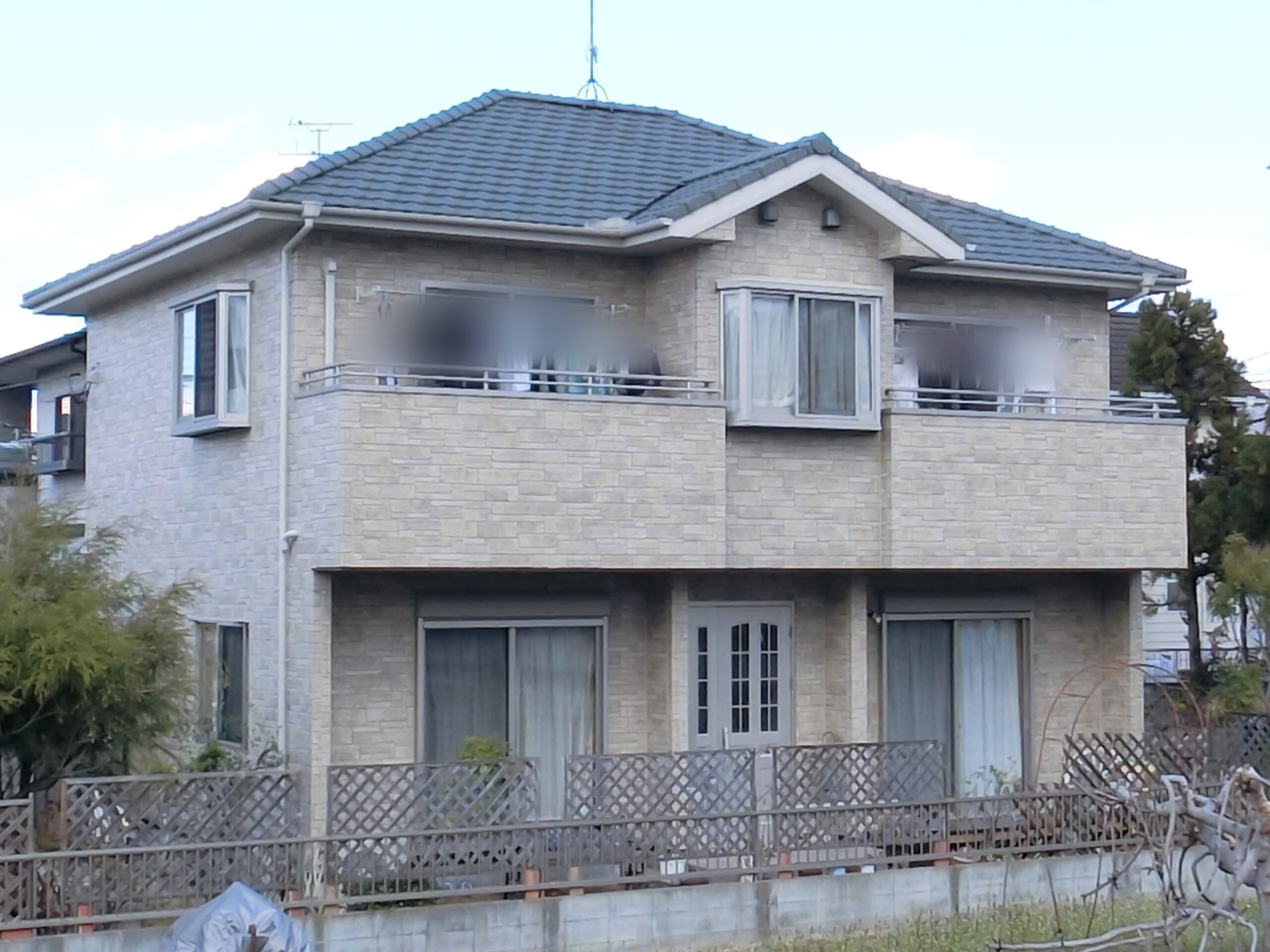 外壁クリアー塗装完成