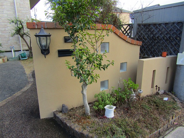 塀の塗装　完成