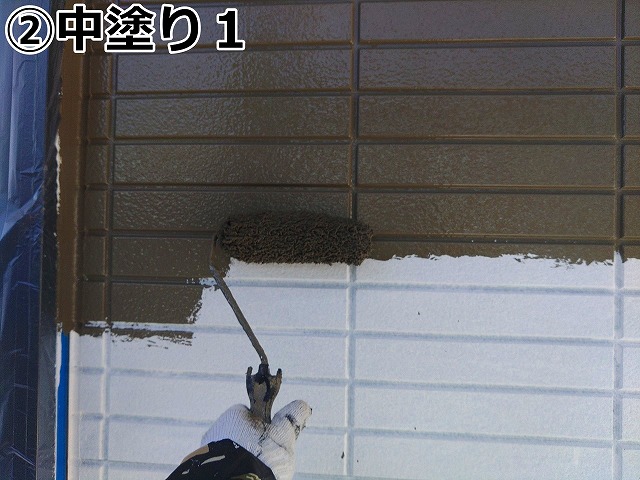 ダブルトーンの工程　中塗り