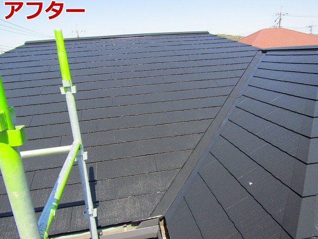 屋根の施工後