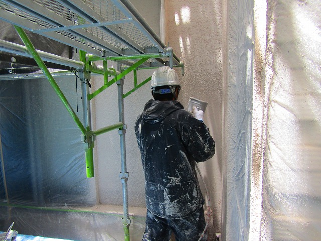 ベルアートを吹き付ける