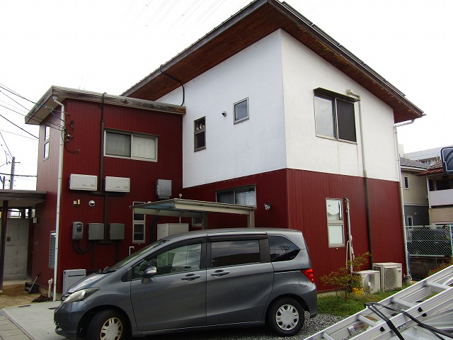 岡山市の外壁塗装工事前