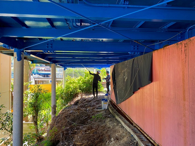 ウォッチングサイクル塗装のようす