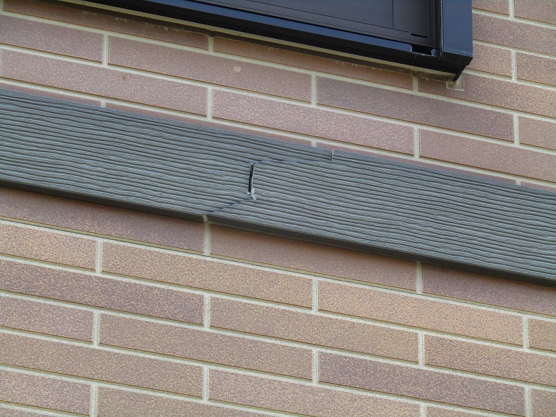 胴差のひび割れ