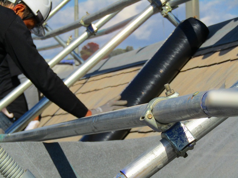 カバー工法　ルーフィング